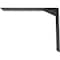 Ekena Millwork Countertop Support Steel Heavy Duty Bracket w/ Gusset, Powder Coated Black 2 1/2"W x 16"D x 12"H BKTM02X16X12CGPBL - alternate 7